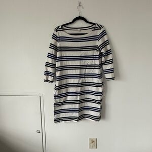 Uniqlo Blue Striped Dress | Size Medium